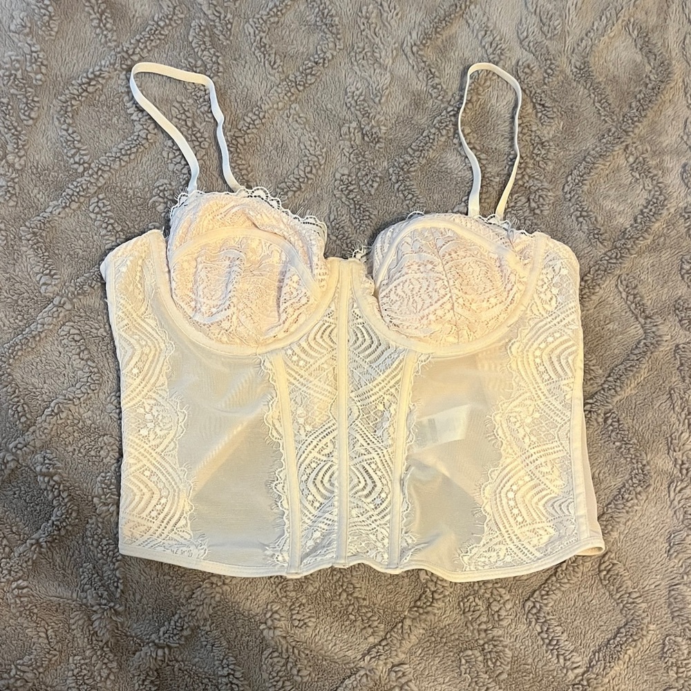 Garage Lace Bustier Top